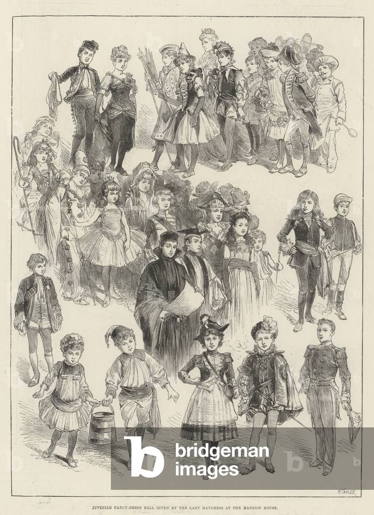 Juvenile Fancy-Dress Ball given by the Lady Mayoress at the Mansion House (engraving)