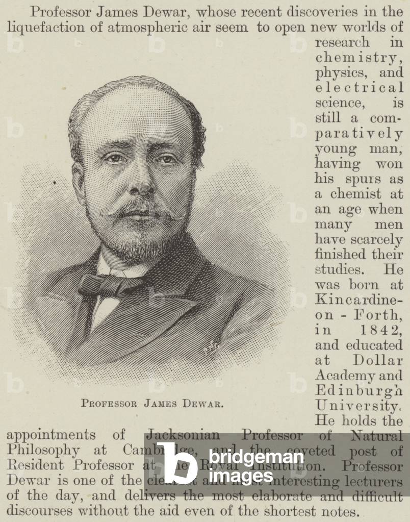 Professor James Dewar (engraving)