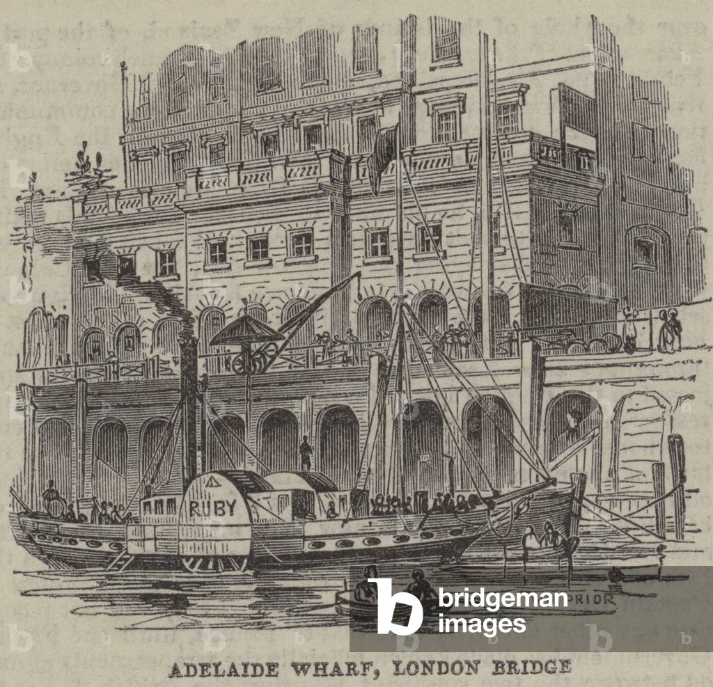 Adelaide Wharf, London Bridge (engraving)