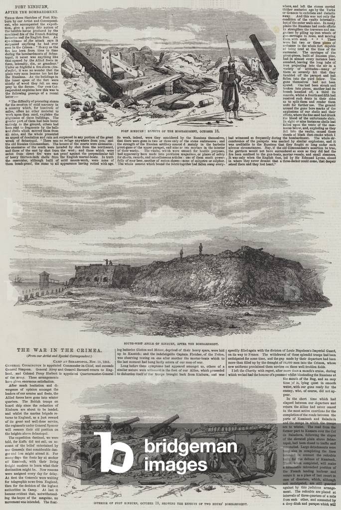 Fort Kinburn, after the Bombardment (engraving)