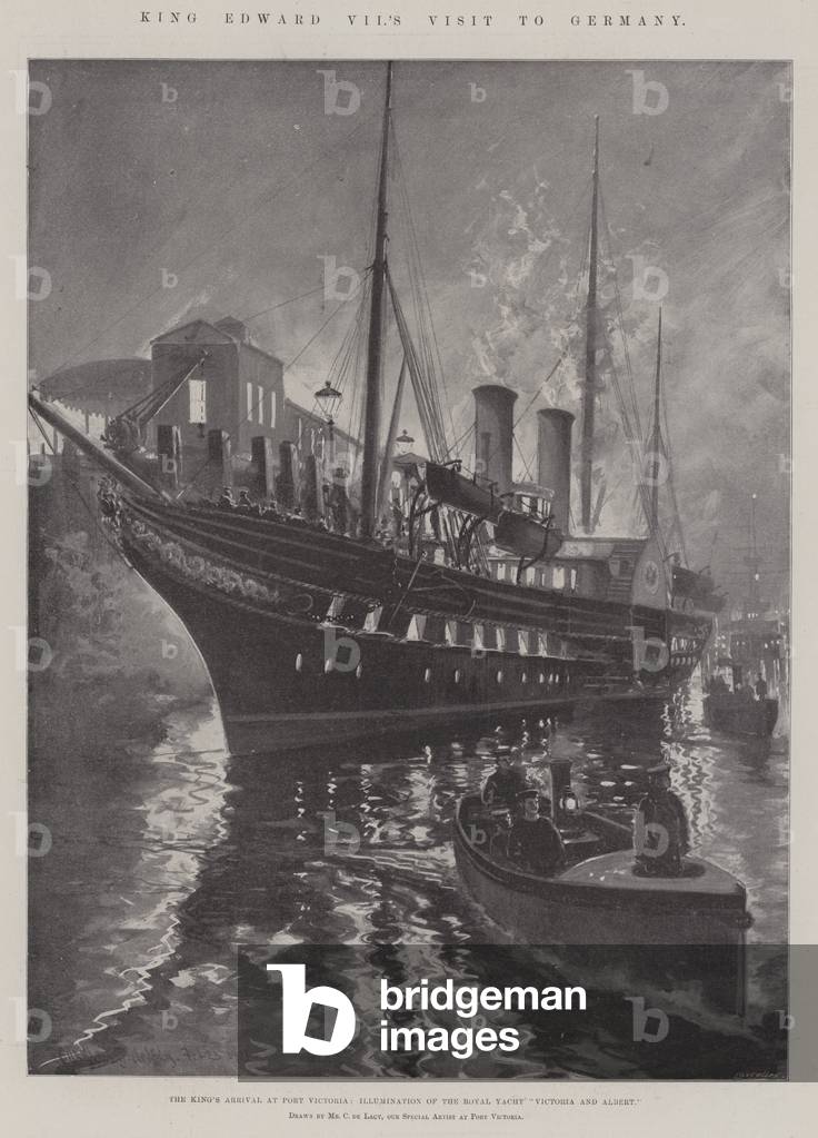 King Edward VII's Visit to Germany (litho)