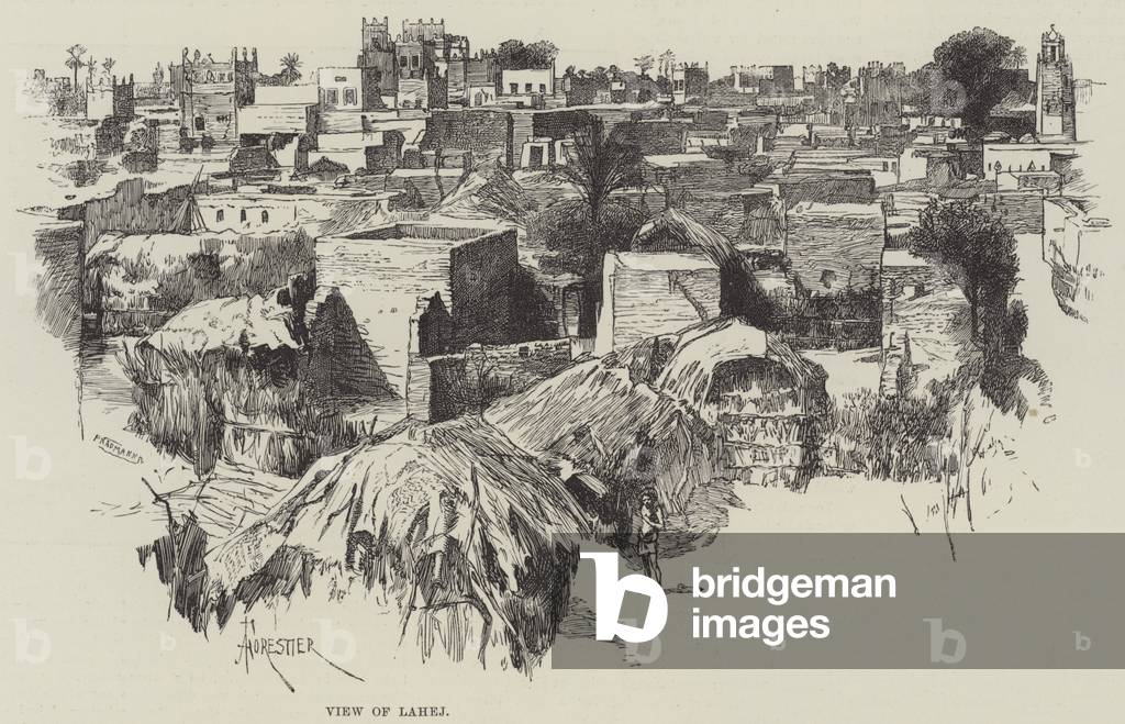 View of Lahej (engraving)