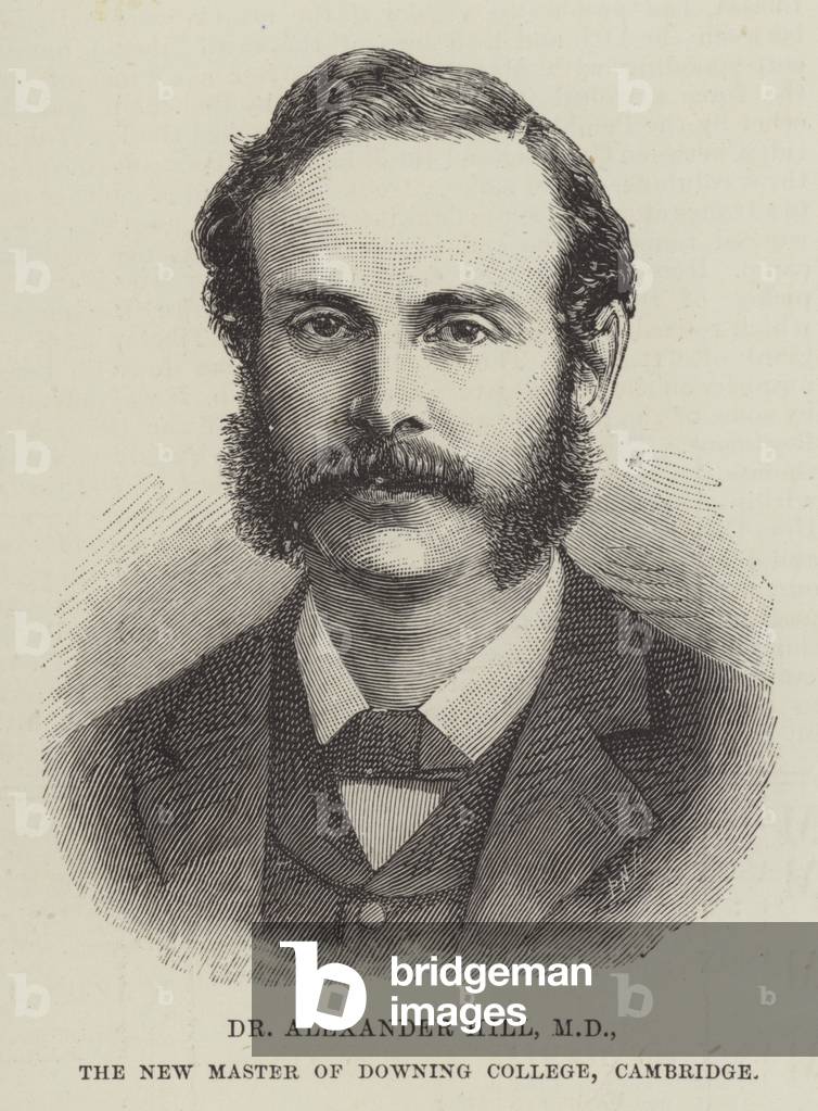 Dr Alexander Hill, MD, the New Master of Downing College, Cambridge (engraving)