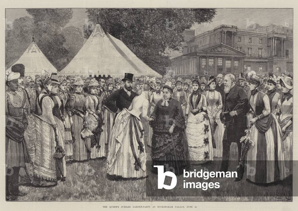 The Queen's Jubilee Garden-Party at Buckingham Palace, 29 June (engraving)