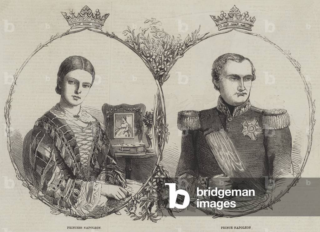 Prince Napoleon and his Bride (engraving)