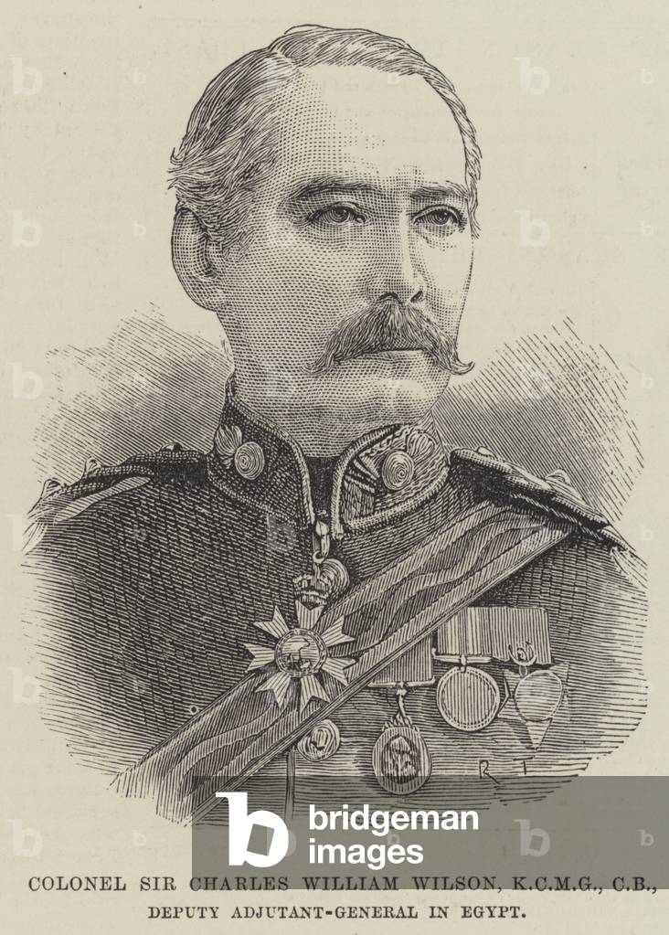 Colonel Sir Charles William Wilson, KCMG, CB, Deputy Adjutant-General in Egypt (engraving)