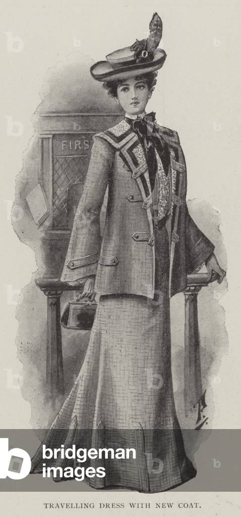 Travelling Dress with New Coat (litho)