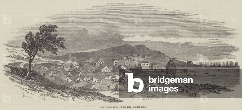 San Francisco, from the South-West (engraving)