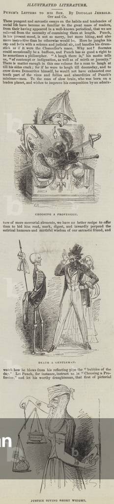 Punch's Letters to His Son, by Douglas Jerrold (engraving)