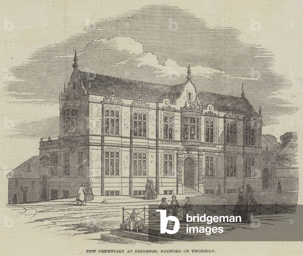 New Dispensary at Brighton, founded on Thursday (engraving)