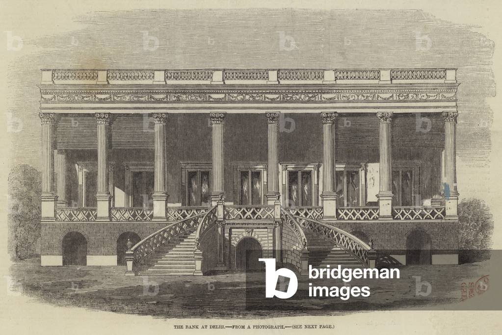 The Bank at Delhi (engraving)