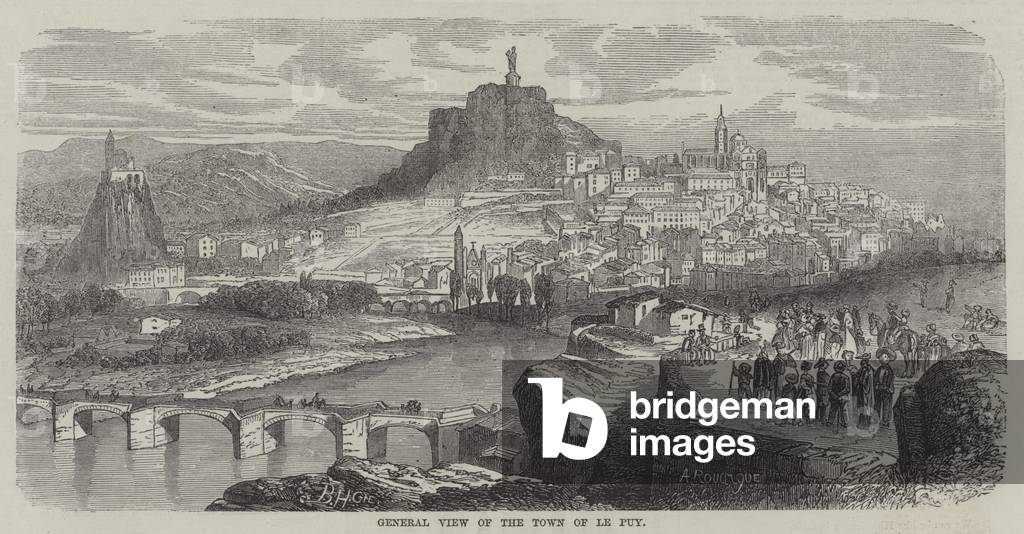 General View of the Town of Le Puy (engraving)
