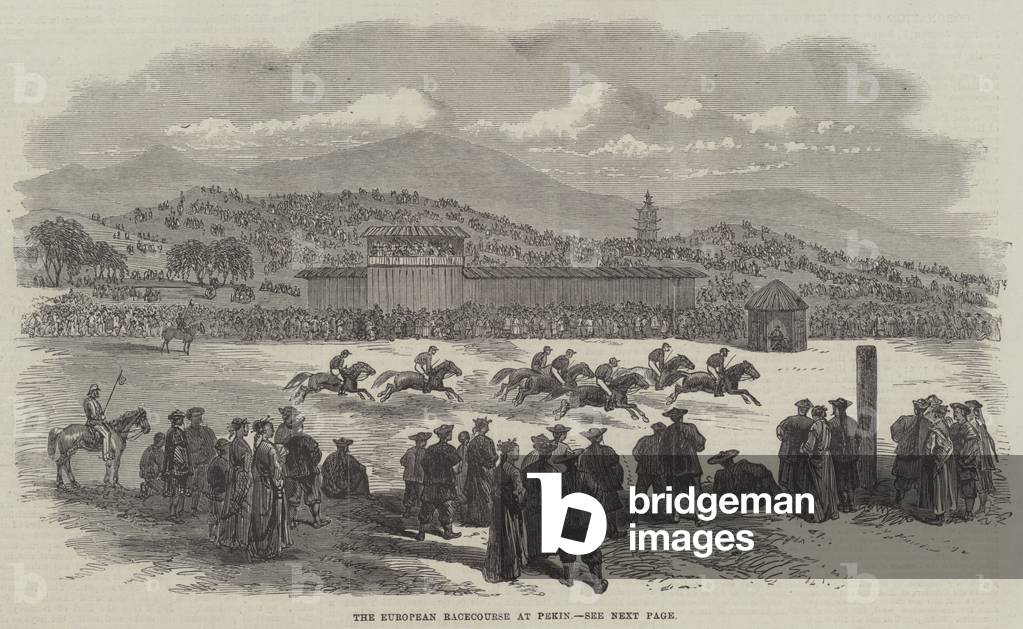 The European Racecourse at Pekin (engraving)