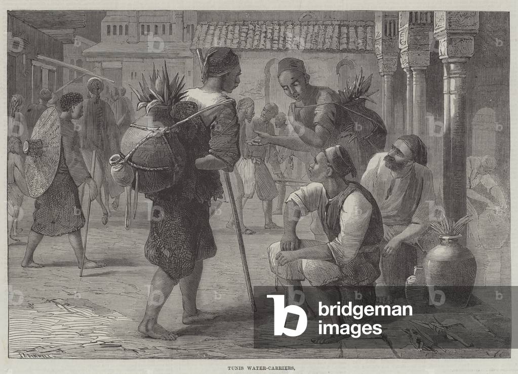 Tunis Water-Carriers (engraving)