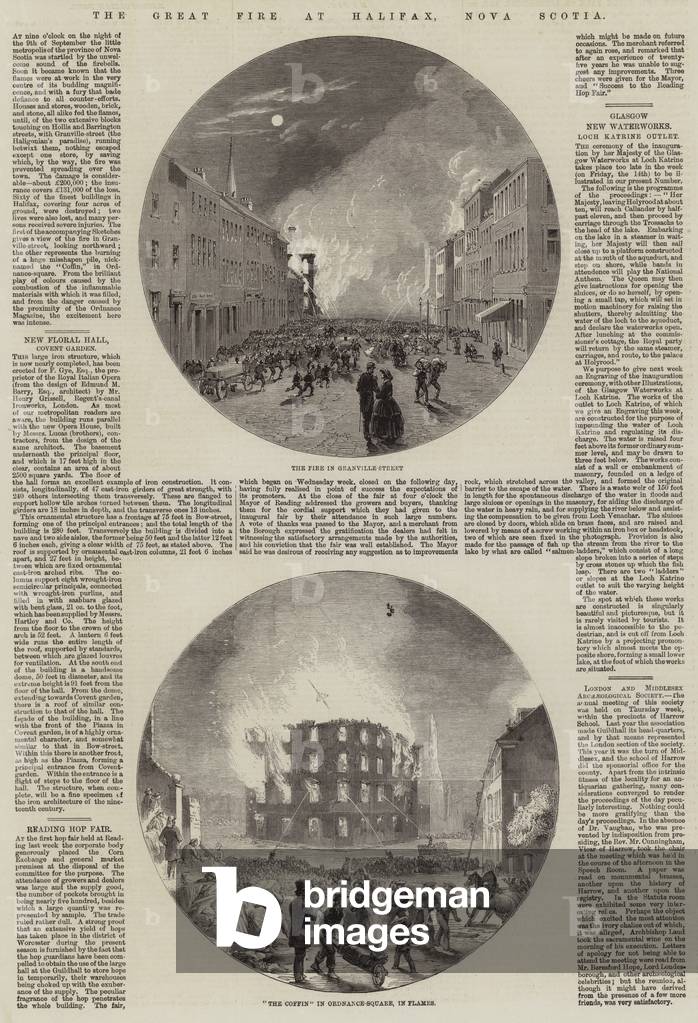 The Great Fire at Halifax, Nova Scotia (engraving)