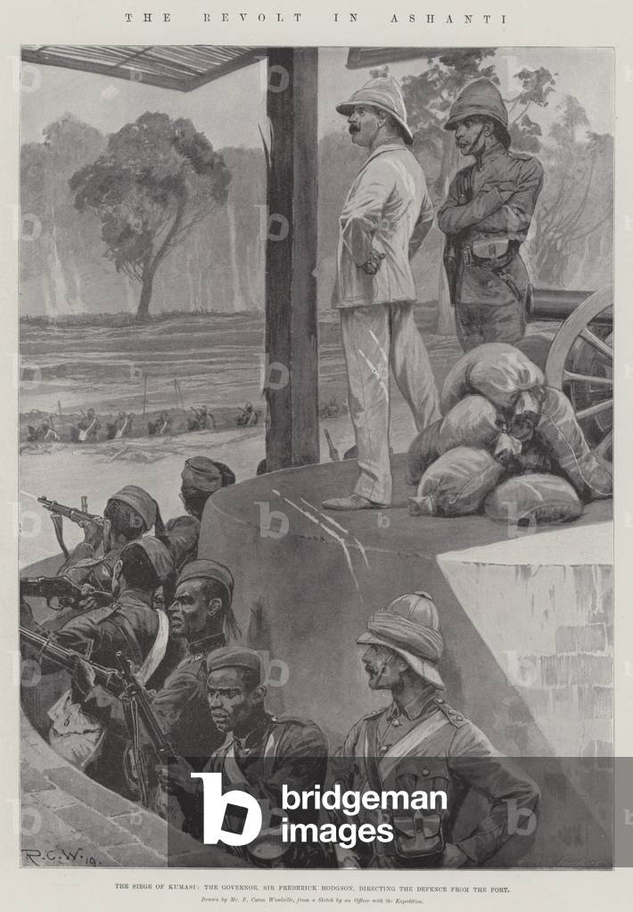 The Revolt in Ashanti (litho)