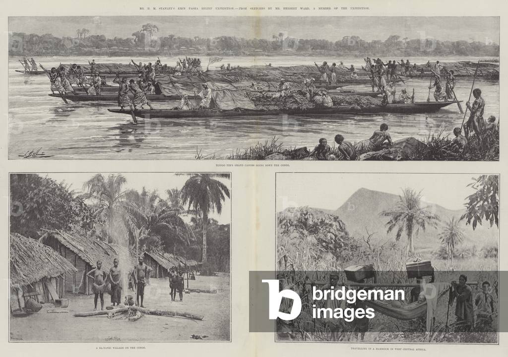 Mr H M Stanley's Emin Pasha Relief Expedition (litho)