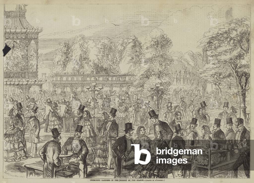 Cremorne Gardens in the Height of the Season (engraving)