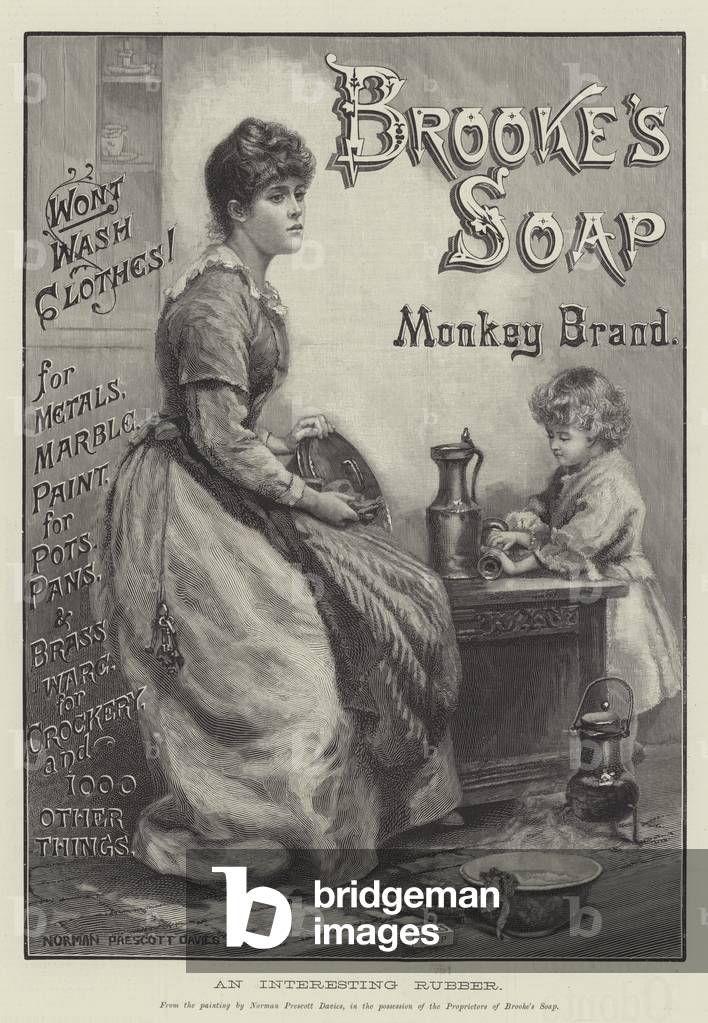 Advertisement, Brooke's Soap (engraving)