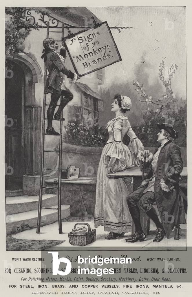 Advertisement, Brooke's Soap (engraving)