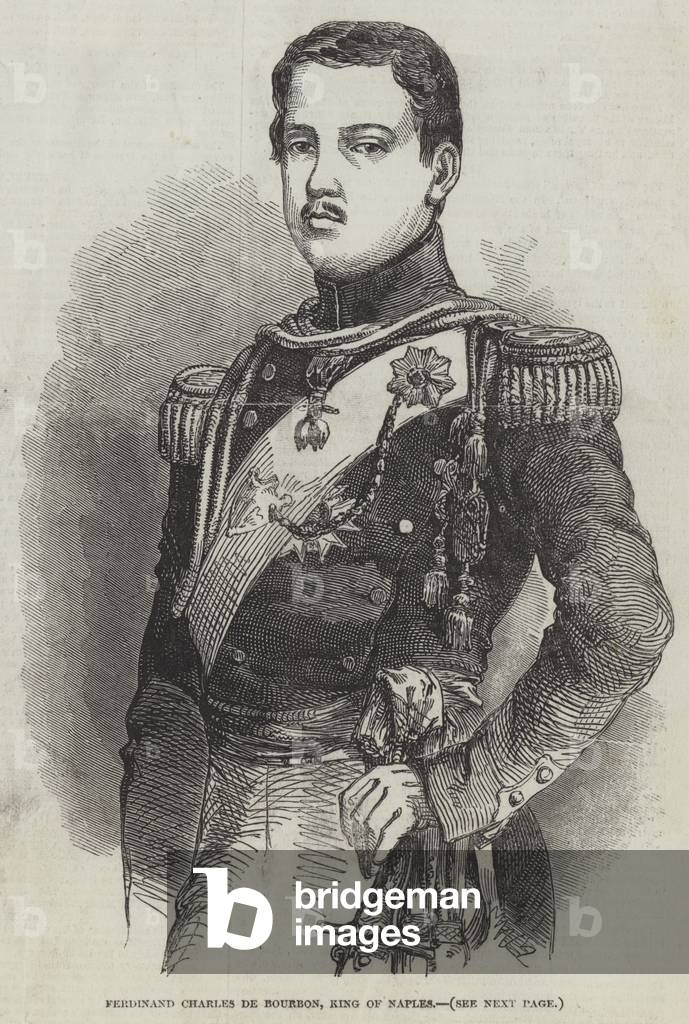 Ferdinand Charles de Bourbon, King of Naples (engraving)