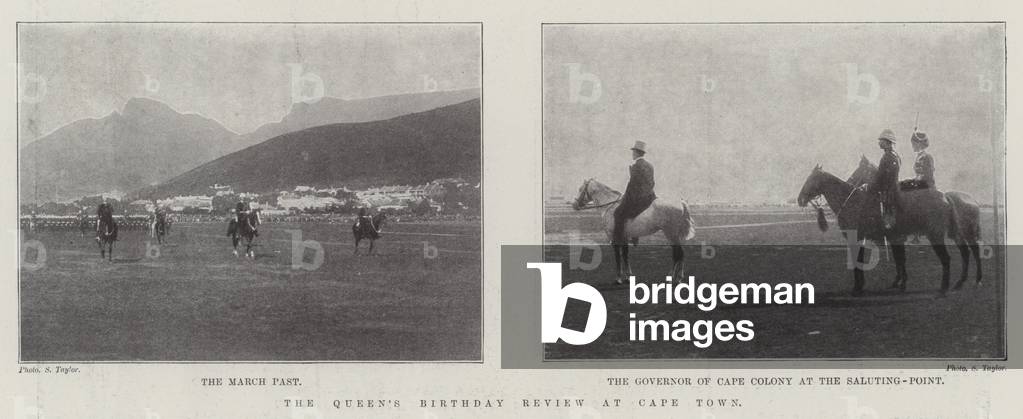 The Queen's Birthday Review at Cape Town (engraving)