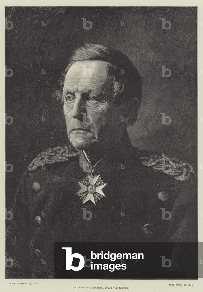The late Field-Marshal Count von Moltke (engraving)