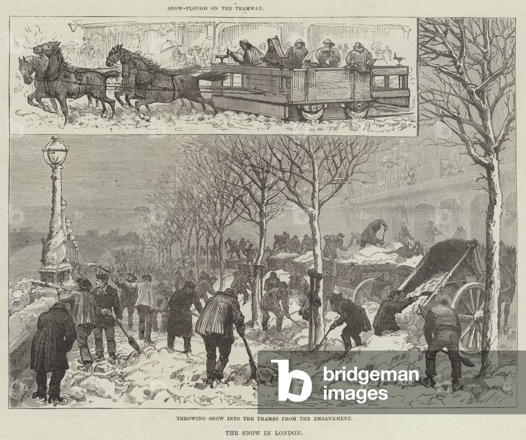 The Snow in London (engraving)