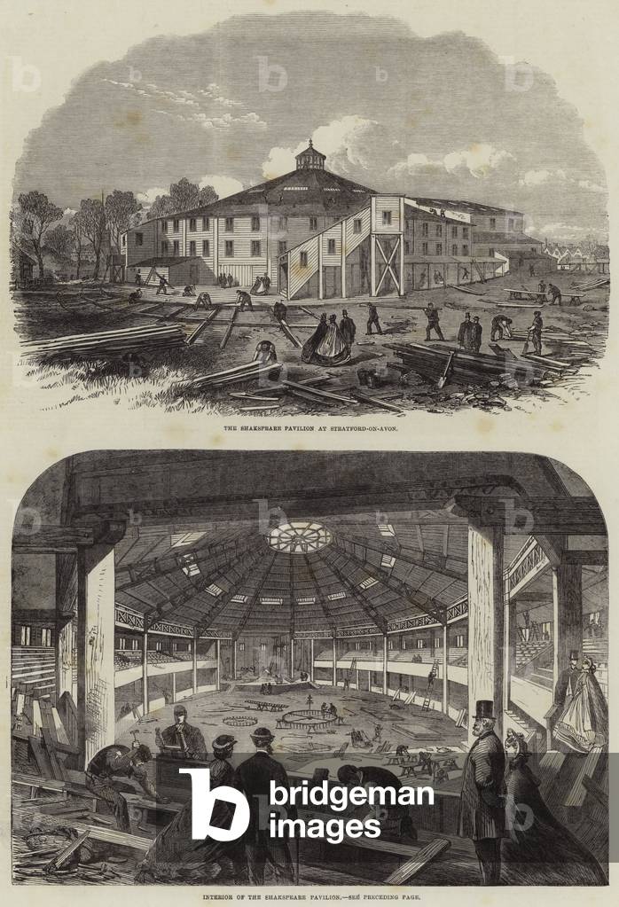 The Shakespeare Pavilion at Stratford-on-Avon (engraving)
