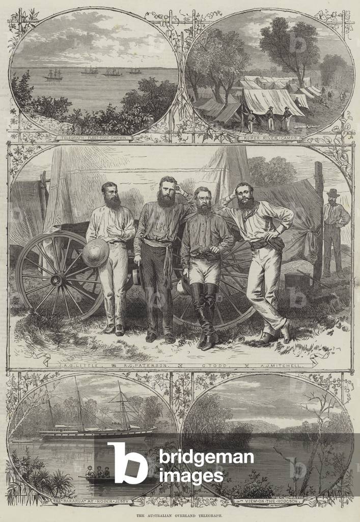 The Australian Overland Telegraph (engraving)