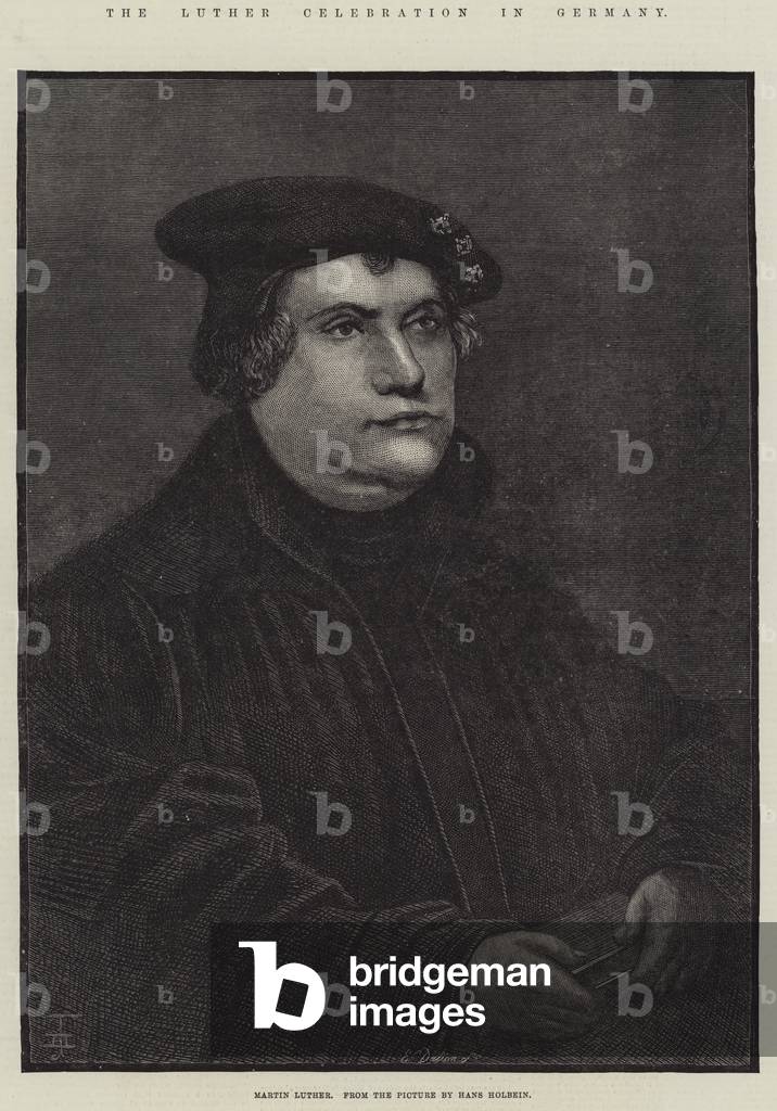 The Luther Celebration in Germany, Martin Luther (engraving)