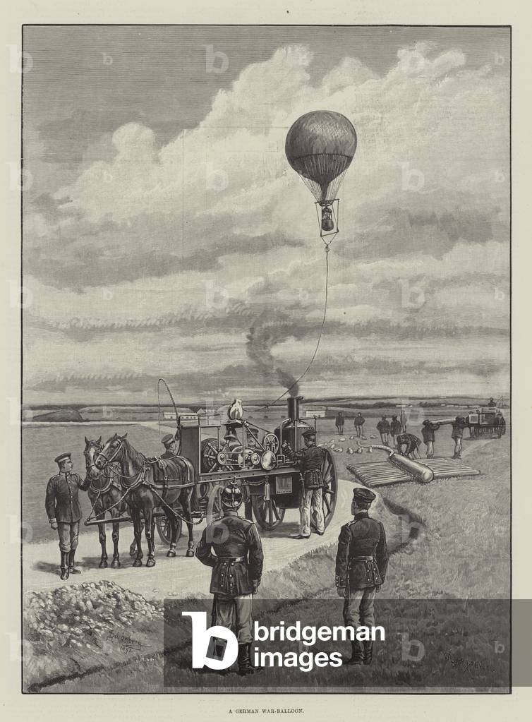 A German War-Balloon (engraving)
