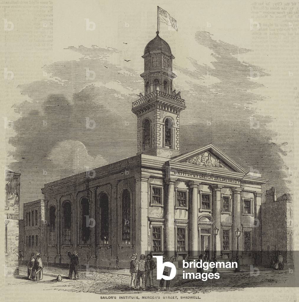 Sailor's Institute, Mercer's Street, Shadwell (engraving)
