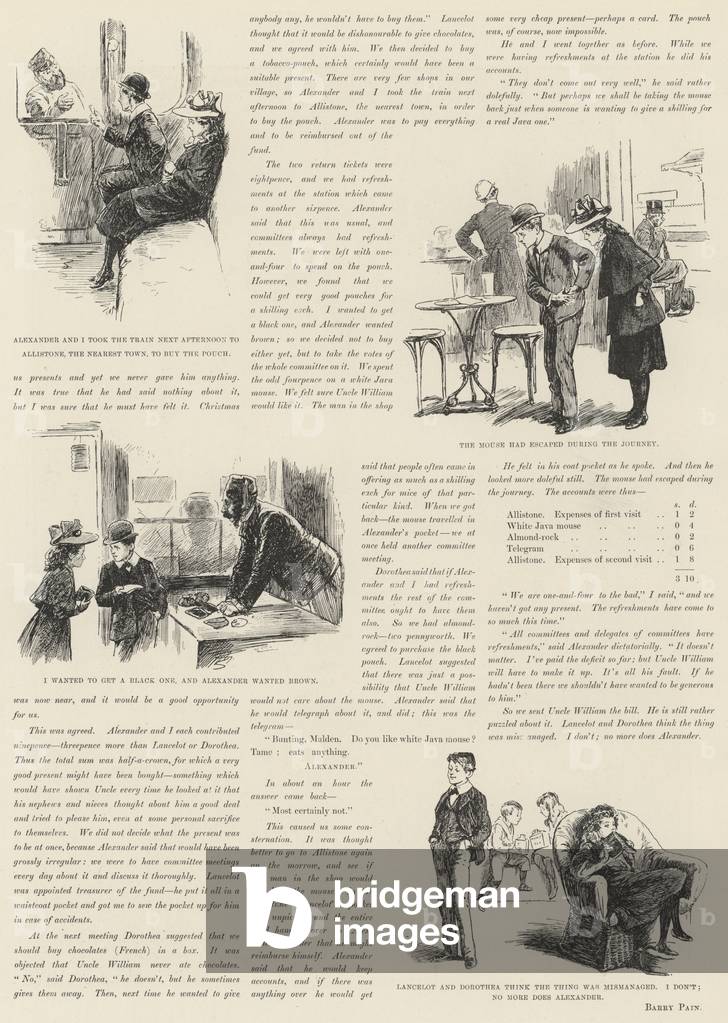 Uncle William's Present, by Barry Pain (engraving)