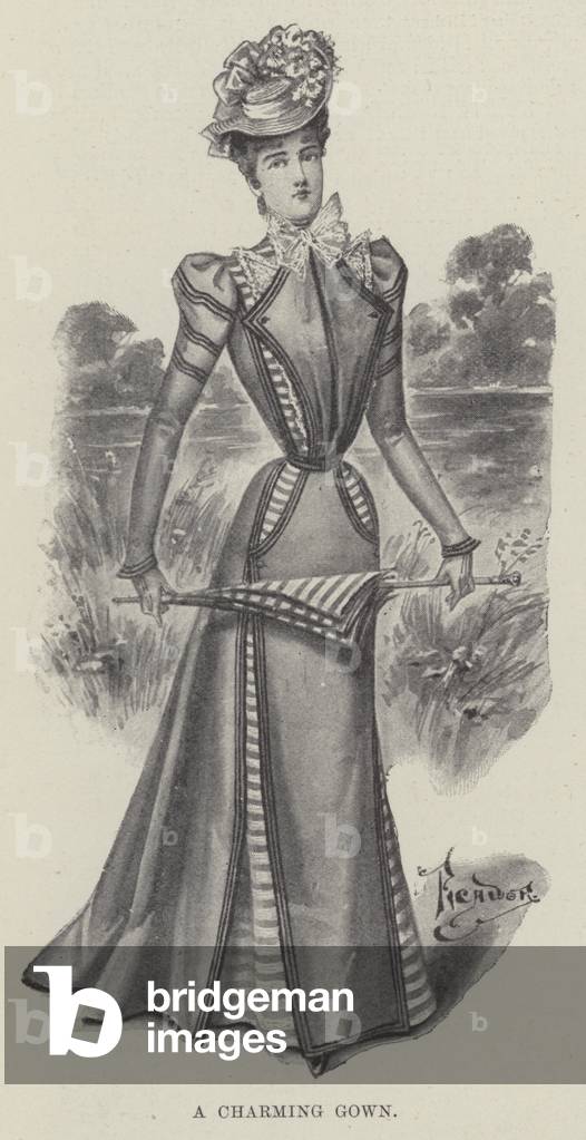 A Charming Gown (litho)