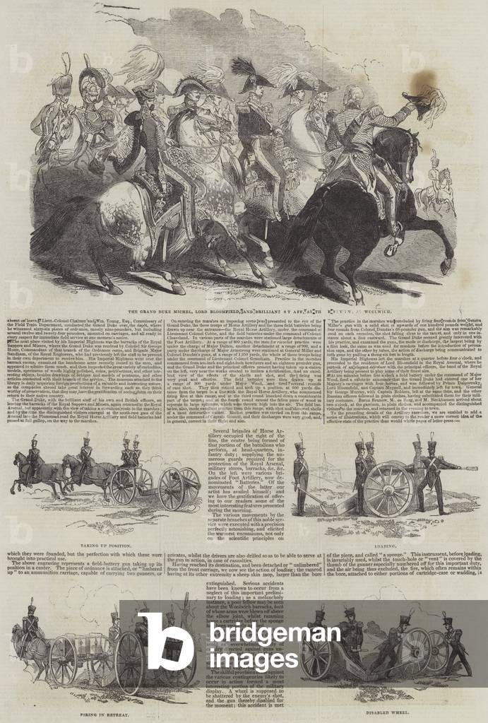 Visit of the Grand Duke Michael to Woolwich (engraving)