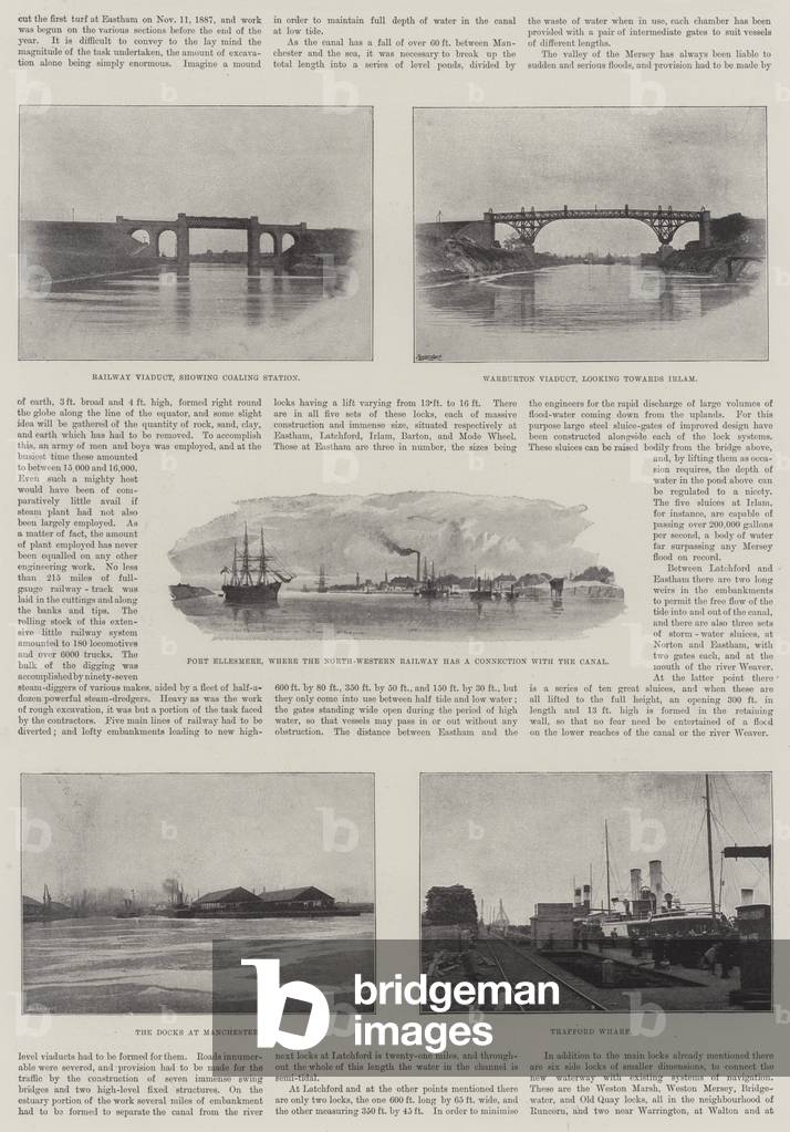 The Romance of the Ship Canal (b/w photo)