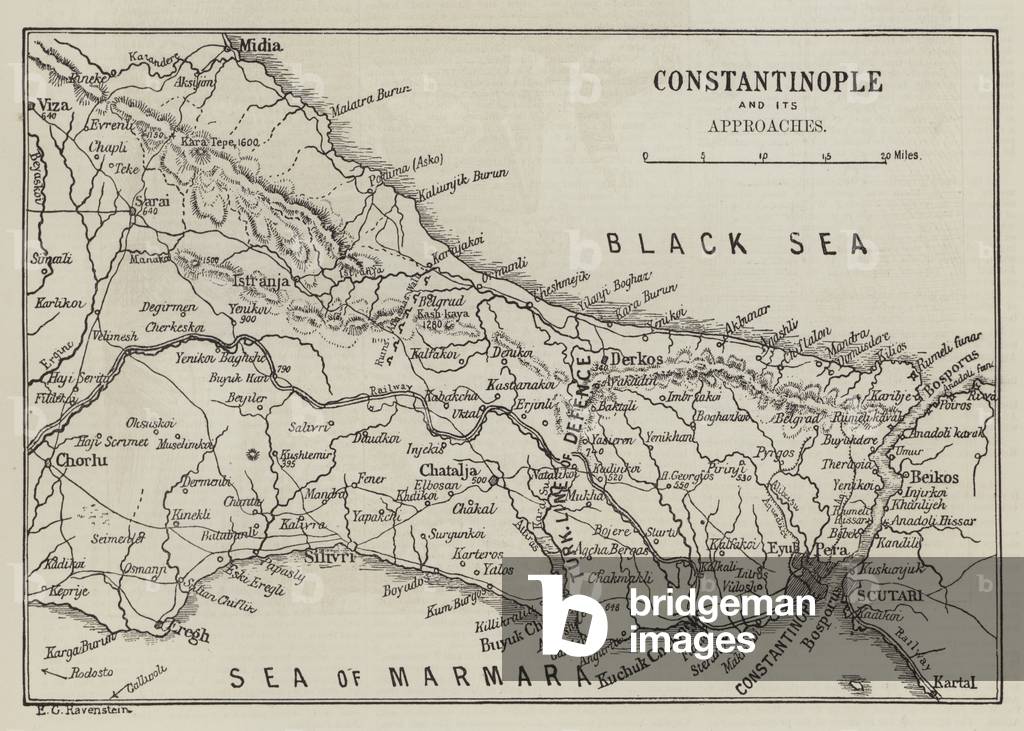 Constantinople and its Approaches (engraving)
