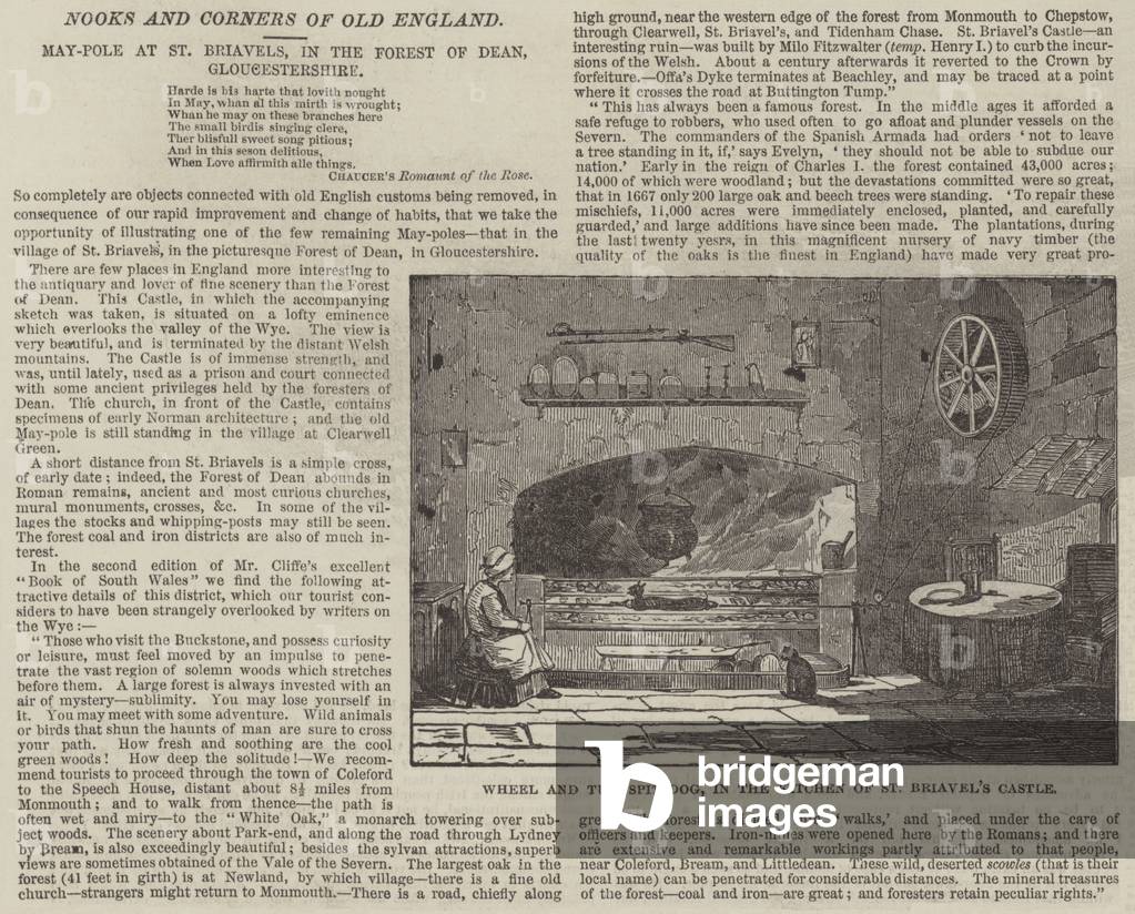 Wheel and Turnspit-Dog, in the Kitchen of St Briavel's Castle (engraving)