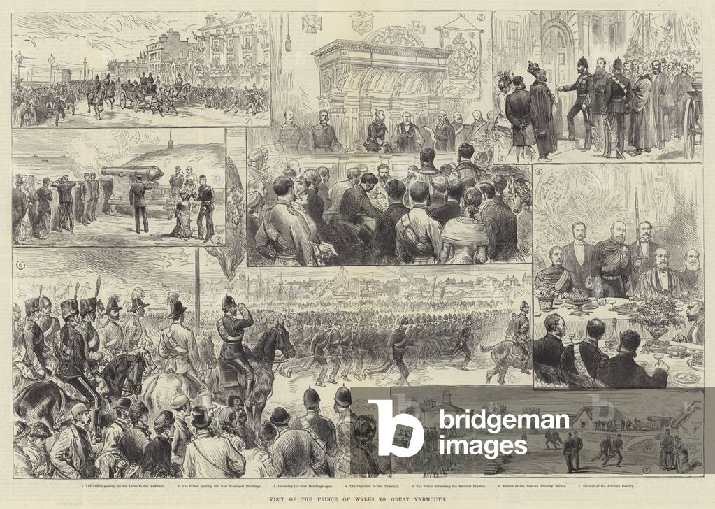 Visit of the Prince of Wales to Great Yarmouth (engraving)