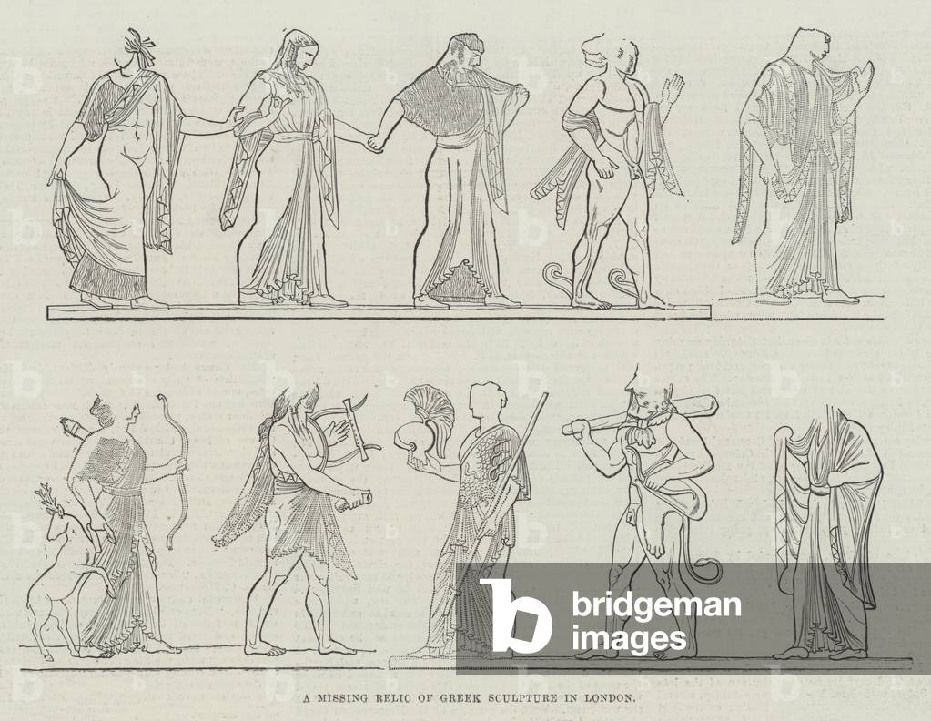 A Missing Relic of Greek Sculpture in London (engraving)
