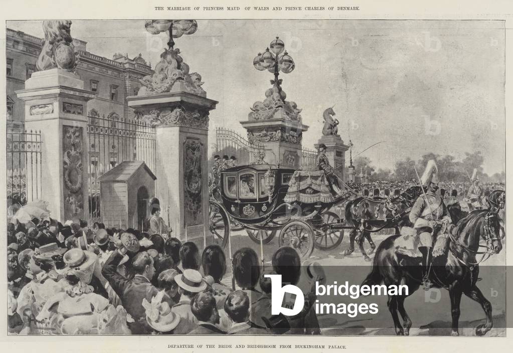 The Marriage of Princess Maud of Wales and Prince Charles of Denmark (engraving)