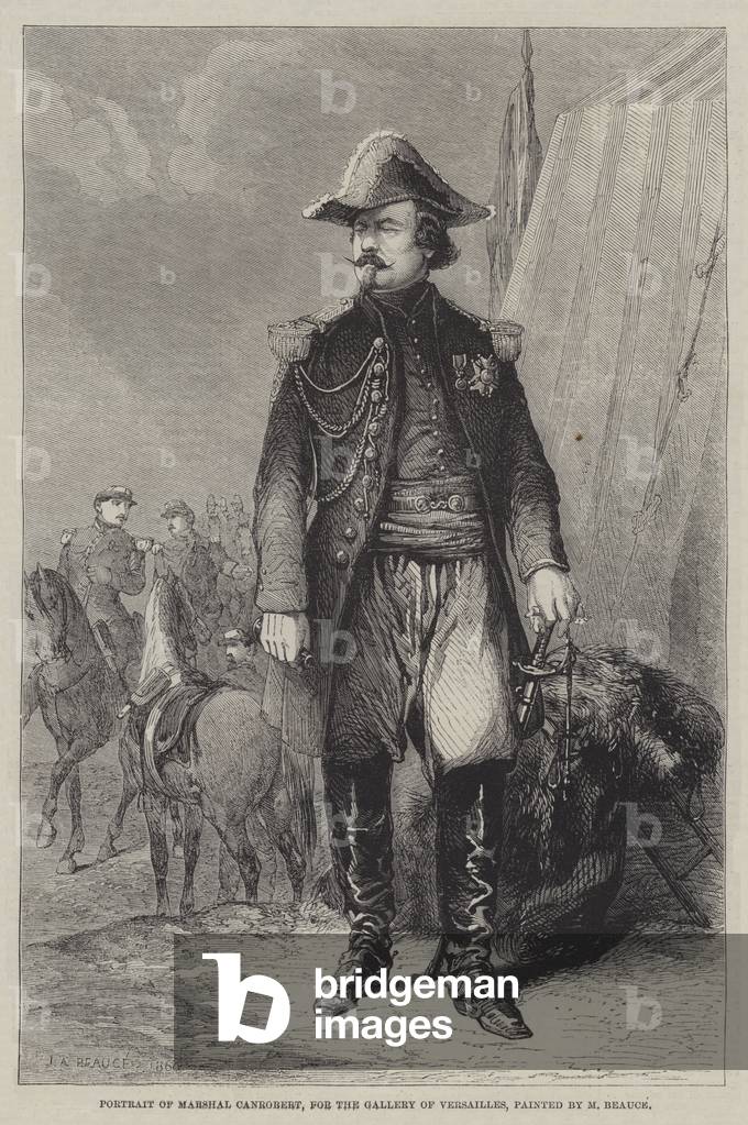Portrait of Marshal Canrobert, for the Gallery of Versailles (engraving)