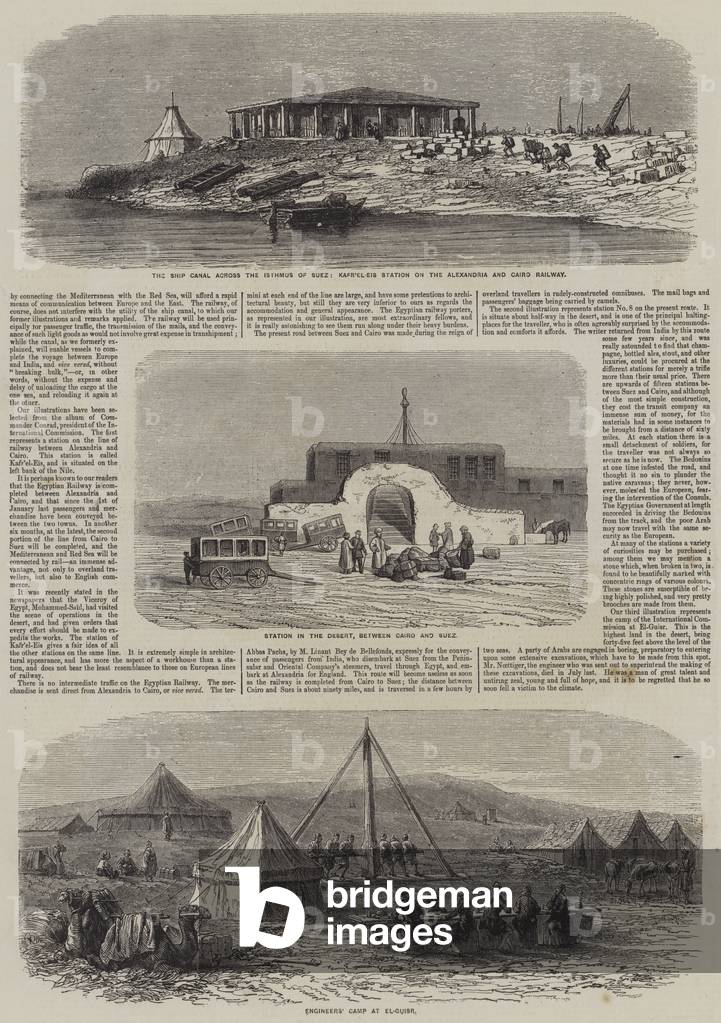 The Egyptian Railway (engraving)