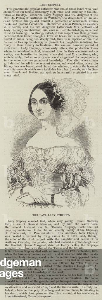 The Late Lady Stepney (engraving)