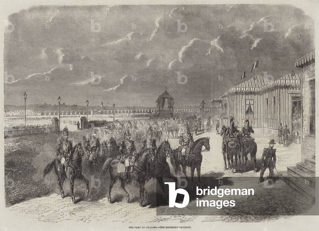 The Camp at Chalons, the Emperor's Pavilion (engraving)