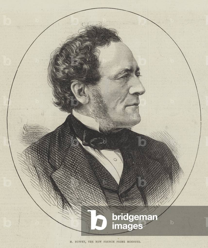 M Buffet, the New French Prime Minister (engraving)