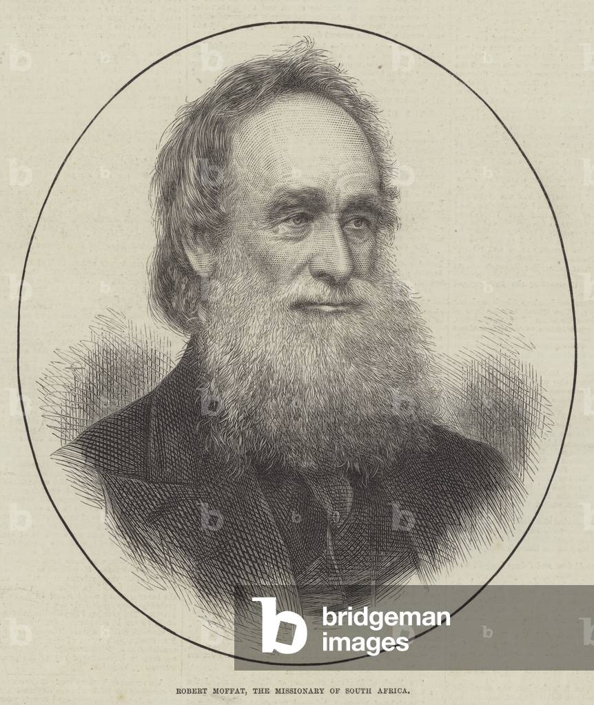 Robert Moffat, the Missionary of South Africa (engraving)