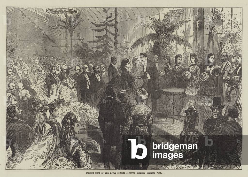 Evening Fete of the Royal Botanic Society's Gardens, Regent's Park (engraving)