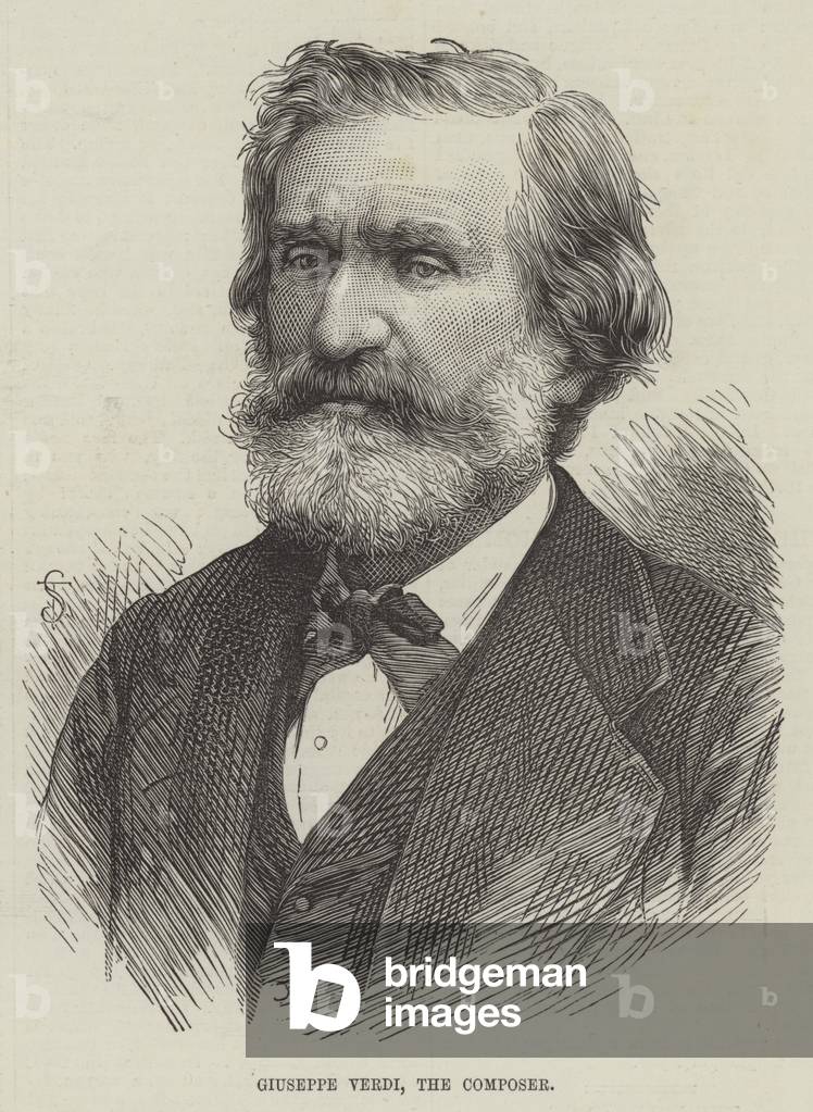 Giuseppe Verdi, the Composer (engraving)